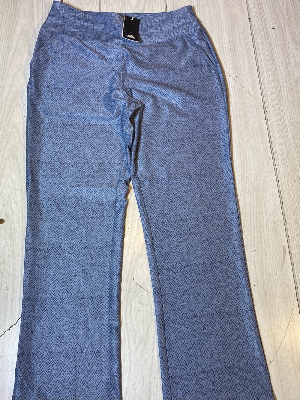 Adidas Ultimate Printed Golf Pants Womens Medium Blue Preloved Ink New NWT